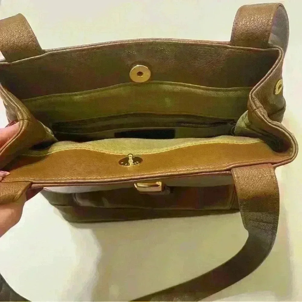 Dolce Vita leather Shoulder Bag Brown - Picture 9 of 13